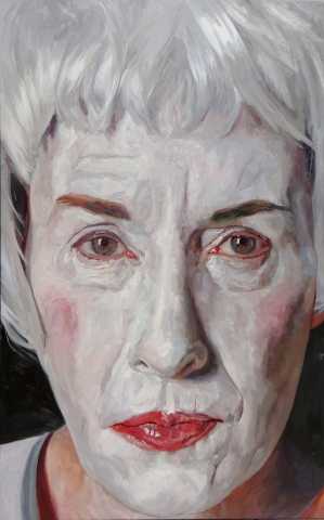 Death Mask by Laura Jo Alexander, oil on canvas