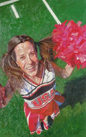 Team USA by Laura Jo Alexander, oil on canvas